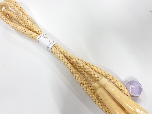 未使用品　正絹　夏手組帯締め